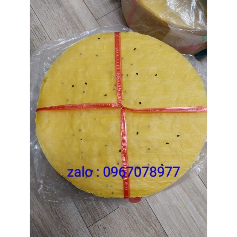 1 xấp Bánh tráng nướng hành màu vàng chuẩn Đà Lạt