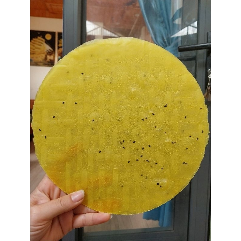 1 xấp Bánh tráng nướng hành màu vàng chuẩn Đà Lạt