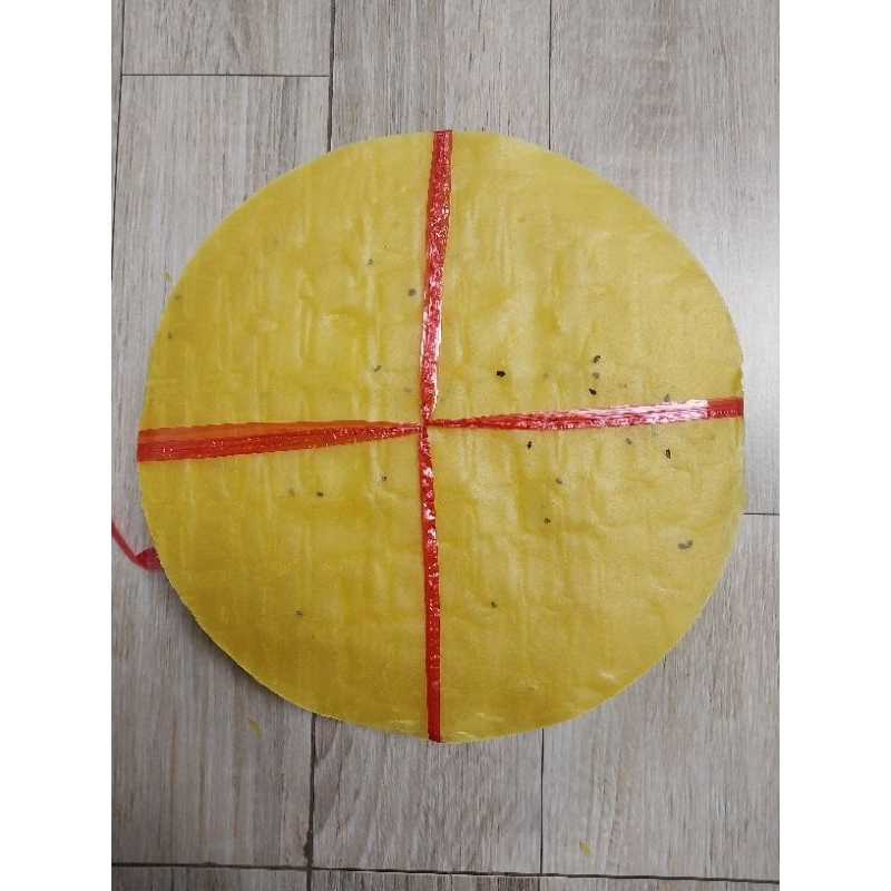 1 xấp Bánh tráng nướng hành màu vàng chuẩn Đà Lạt