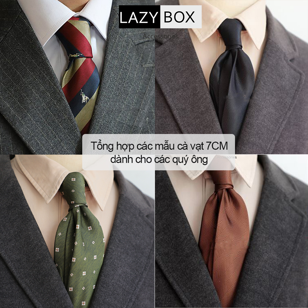 Caravat nam, cà vạt nam bản to 7 cm phụ kiện mặc vest đám cưới, tiệc, party vintage