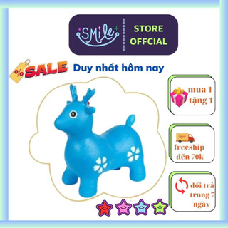 Thú nhún bơm hơi an toàn cho bé loại to