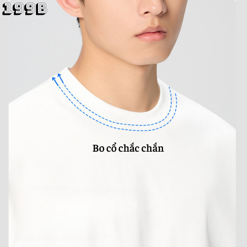 Áo Thun Trơn 100% Cotton, Áo Phông Basic AP002 Form Oversize thoáng mát 199B