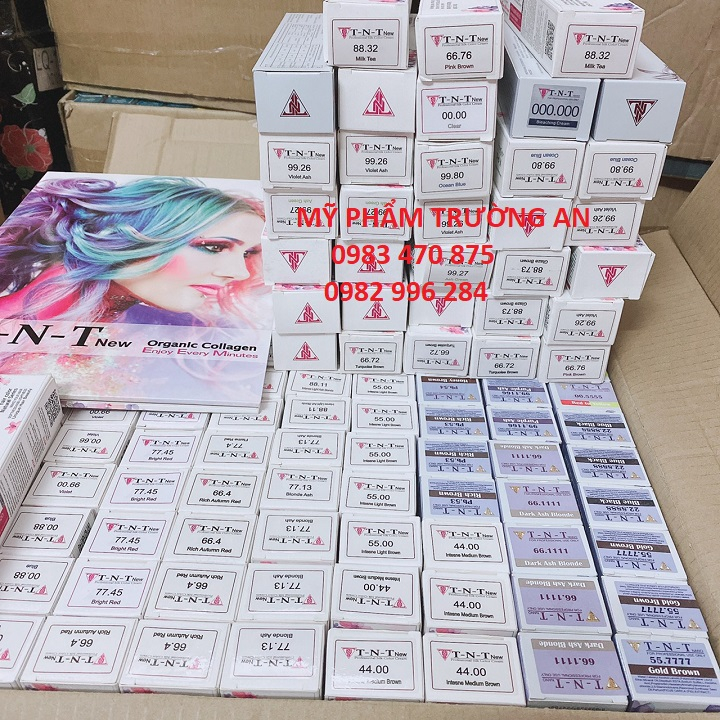 Màu MIX TNT NANO,tuýp màu mix tnt nano 100ml mùi thơm khử màu tóc nâng tone tóc giúp tóc lên màu chuẩn