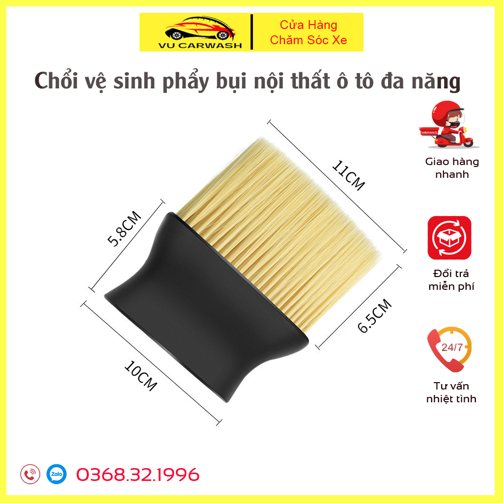 Chổi vệ sinh nội thất, Vệ sinh cửa gió điều hoà, Chổi Phẩy Bụi Đa Năng