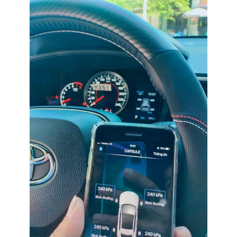 Giải mã áp suất lốp Toyota Cross, Atis bản HV