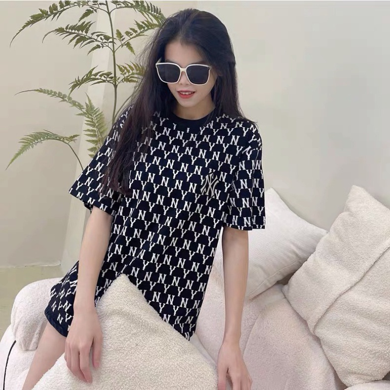 Áo thun NY MLB unisex nam nữ in hình Monogram chính hãng form chuẩn. | BigBuy360 - bigbuy360.vn