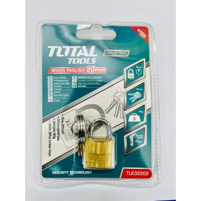 Ổ khóa đồng thau mini 20mm TOTAL TLK32202