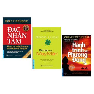 Sách combo 3 cuốn khổ nhỏ: đắc nhân tâm + bí mật của may mắn + hành trình về phương đông