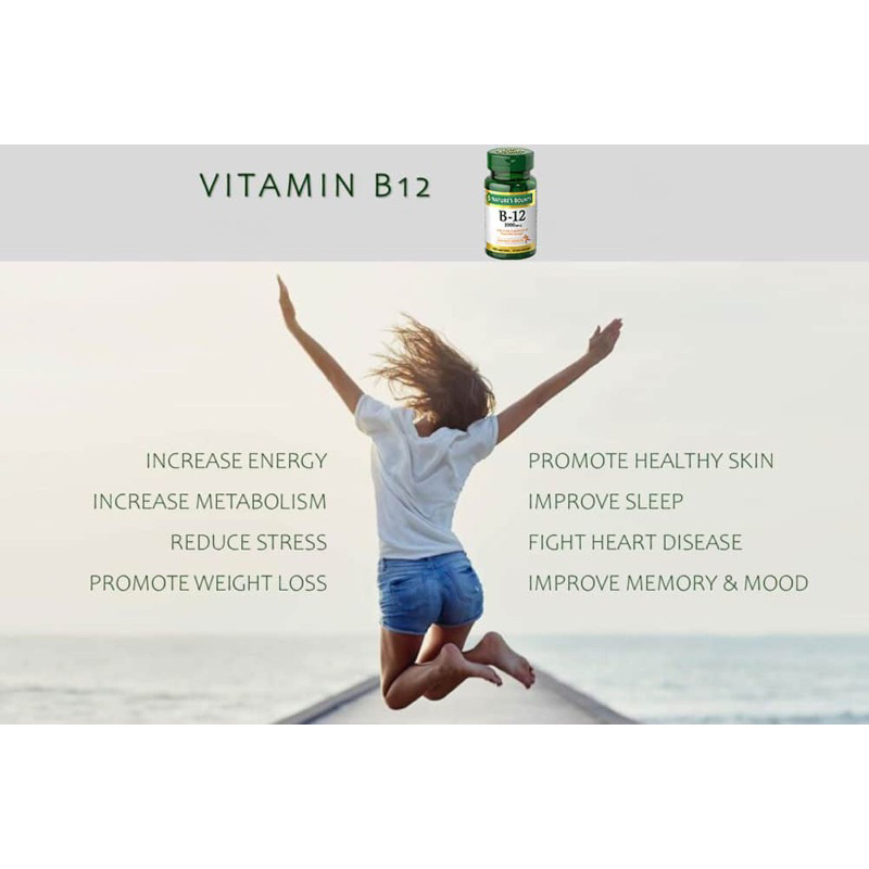Viên uống bổ sung B12 Nature’s Bounty B12 1000mcg 100 viên của Mỹ