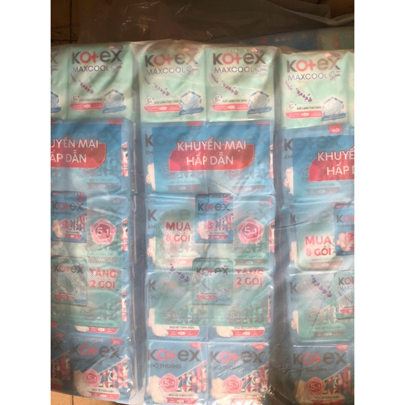 Combo 8 gói Kotex siêu mỏng cánh  tặng