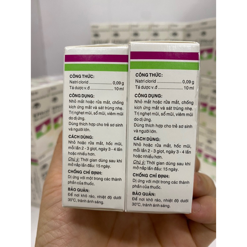 Efticol. Lốc 10 chai 10ml.