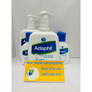 Rửa mặt. Tắm bé. Dịu Nhẹ cho mọi loại da. Adaphil Chai 500ml có vòi.