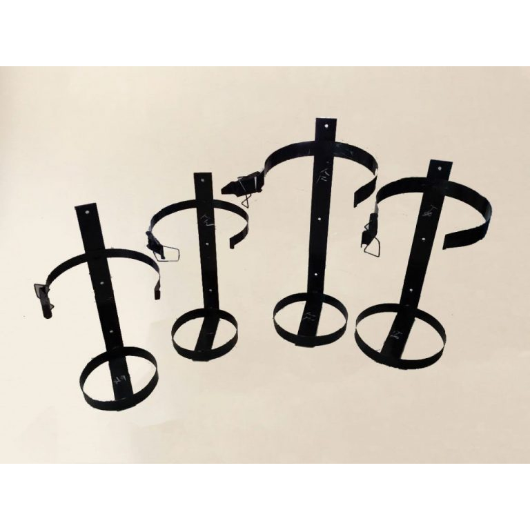 Giá treo bình chữa cháy, đai treo bình chữa cháy bằng sắt, dùng cho bình bột 4kg, 8kg, bình khí co2 3kg và 5 kg