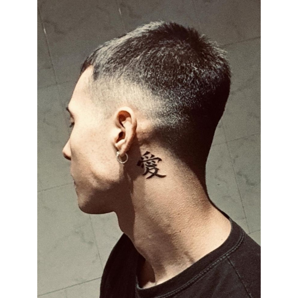 Hình Xăm Dán Thảo Dược Chữ Yêu Chữ Ái Tiếng Trung Funtattoo Chống Nước Chống Cọ Xát Kéo Dài 7-15 Ngày