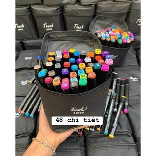 Bộ bút dạ 2 đầu 48 cây marker touch cool