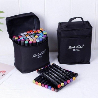 Bộ Bút Dạ 2 Đầu 48 Cây Marker Touch Cool Nhỏ Gọn