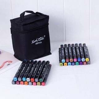 Bộ Bút Dạ 2 Đầu 48 Cây Marker Touch Cool Nhỏ Gọn