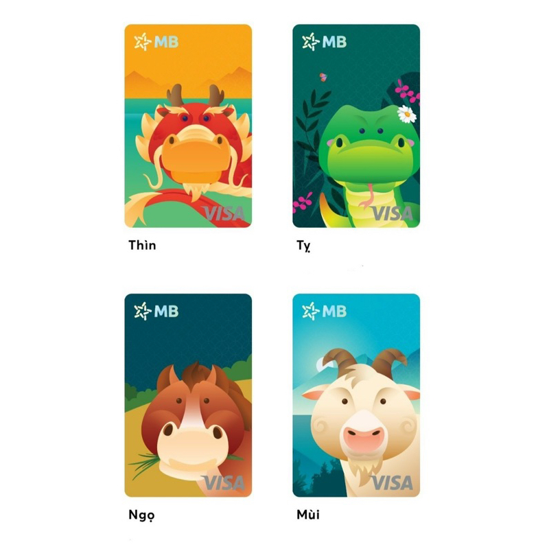 Bộ Sưu Tập Thẻ Mb Hi Visa Collection - 12 Con Giáp