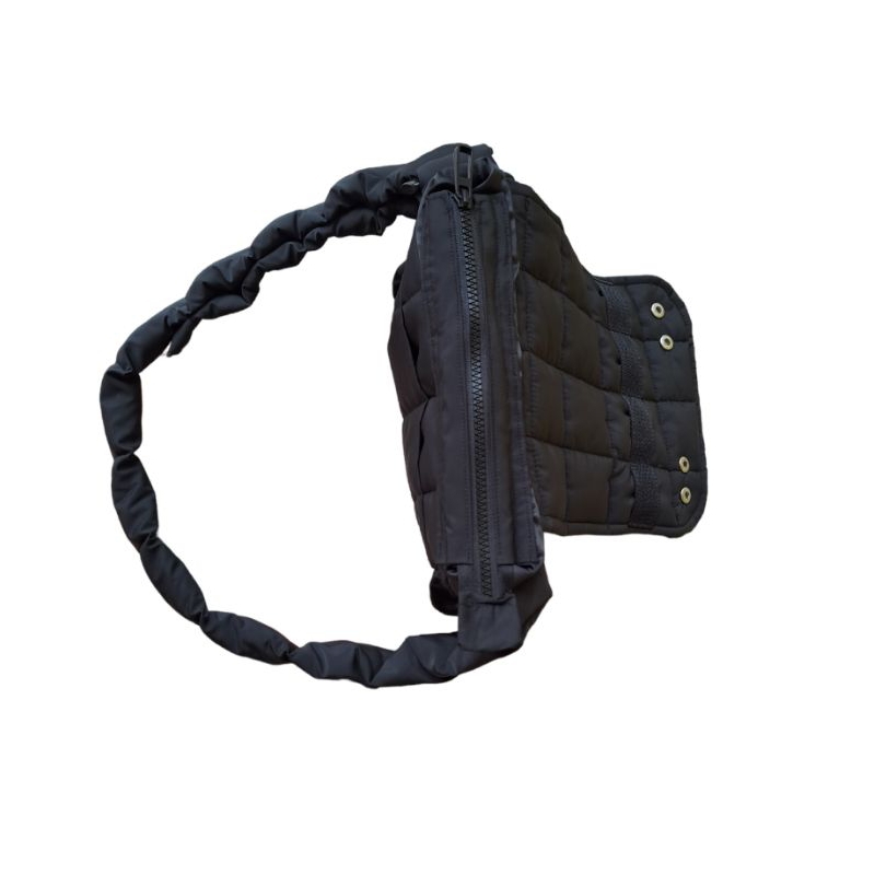 Túi đeo chéo chần bông nam nữ đi chơi, du lịch alsbag BẢN NHỎ cúc bấm tăng giảm