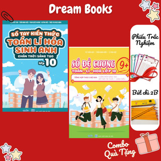 Sách- sổ tay kiến thức toán lí hóa sinh anh & sổ đề cương toán lí hóa 10 trọn bộ