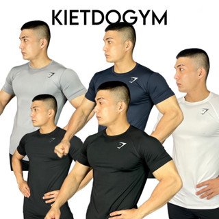 Áo Thun Thể Thao Nam, Áo Thun Tập Gym Form Ôm Body Logo In Nhỏ