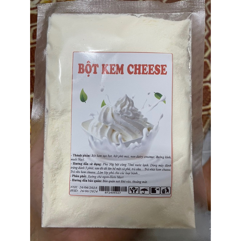 BỘT KEM CHEESE 100gr (Giải pháp mới cho các chủ quán trà sữa, cà phê)