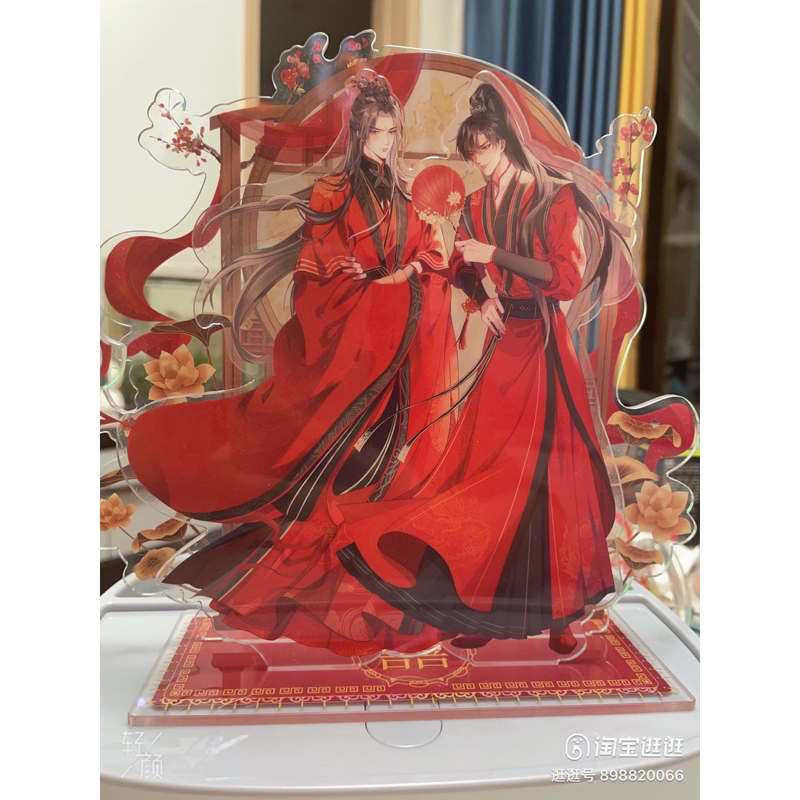 Mô hình Standee Husky Và Sư Tôn Mèo Trắng