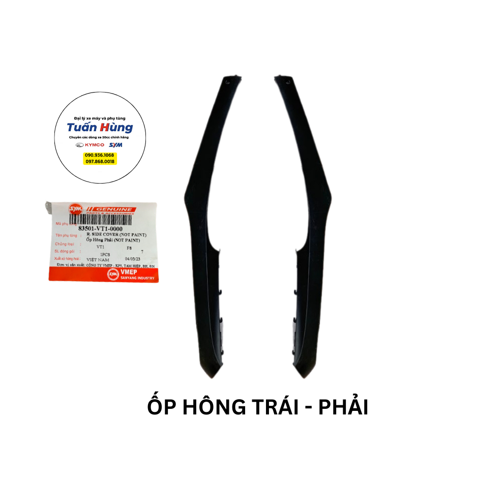 Ốp hông xe Attila Victoria gác chân bấm SYM