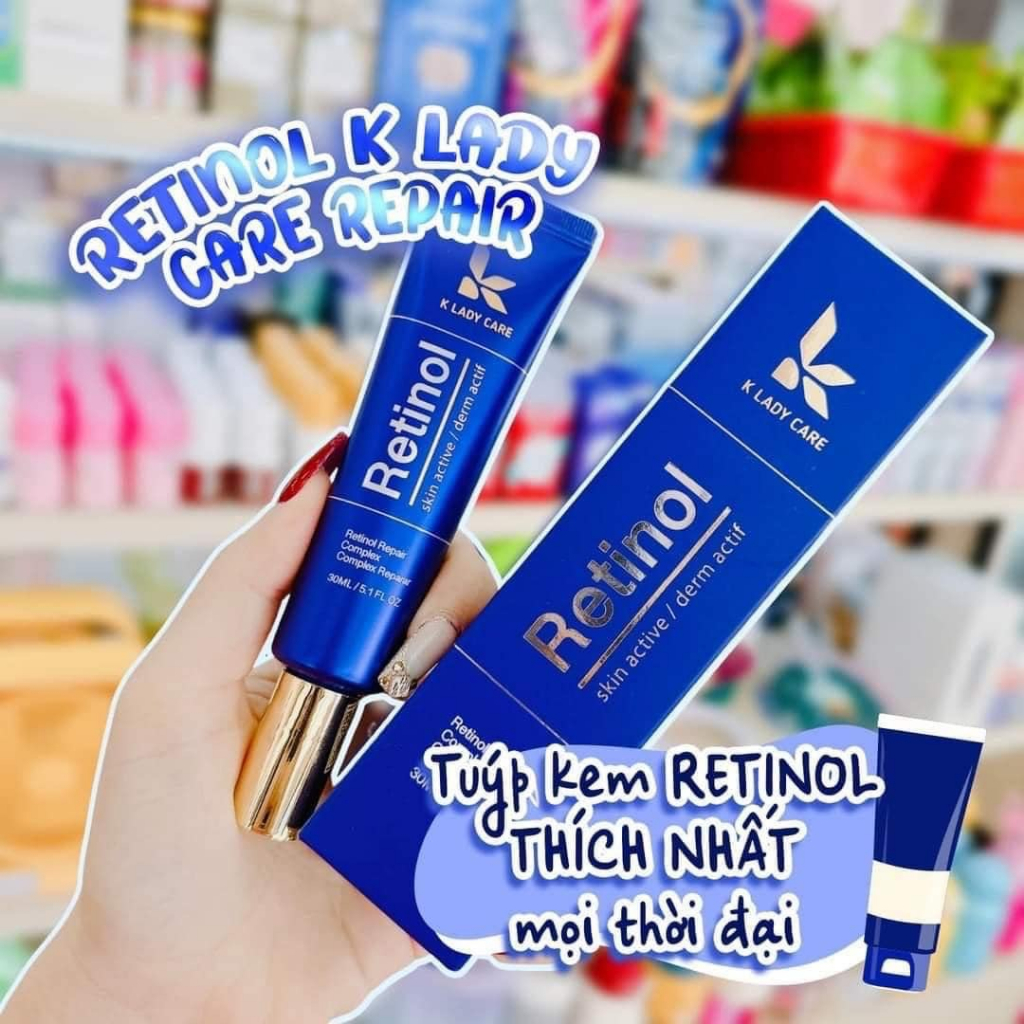 Combo trẻ hoá làn da Serum + Kem dưỡng retinol bakuchiol 2% - K Lady Care
