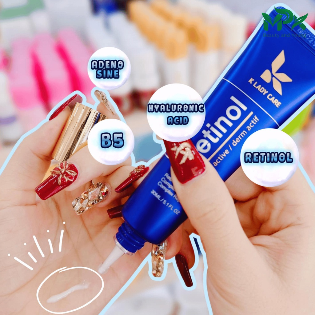 Combo trẻ hoá làn da Serum + Kem dưỡng retinol bakuchiol 2% - K Lady Care