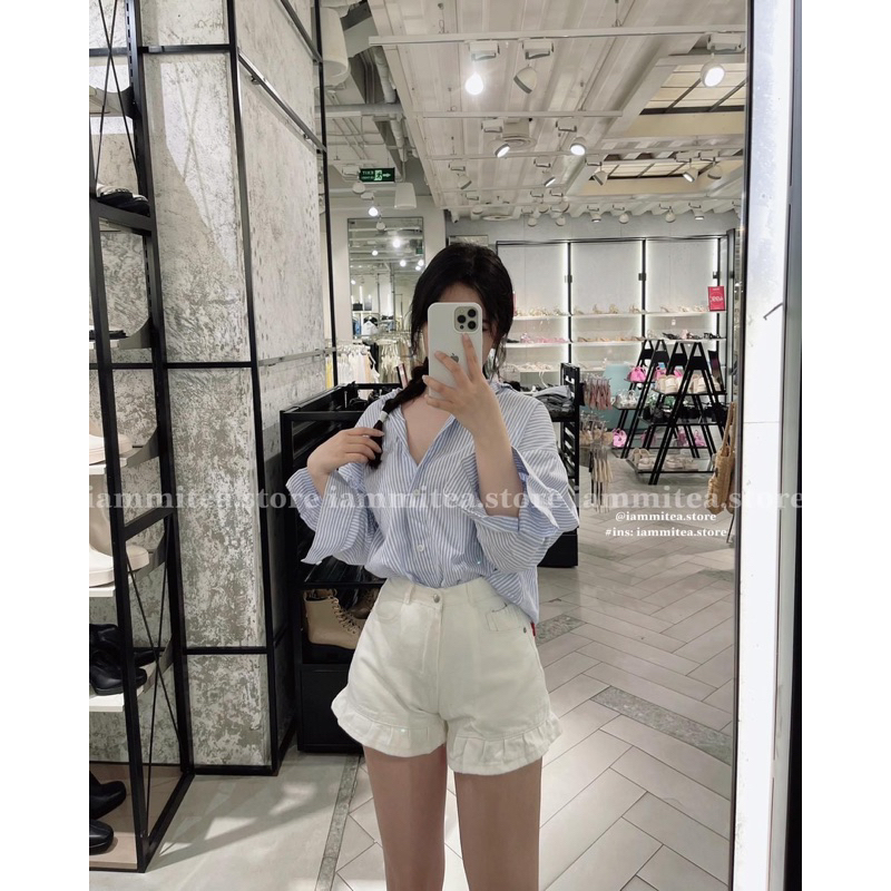 short jean viền bèo lưng cao đủ màu siêu đẹp ạ