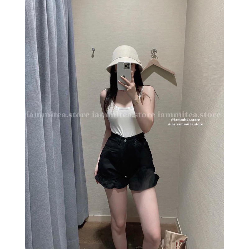 short jean viền bèo lưng cao đủ màu siêu đẹp ạ