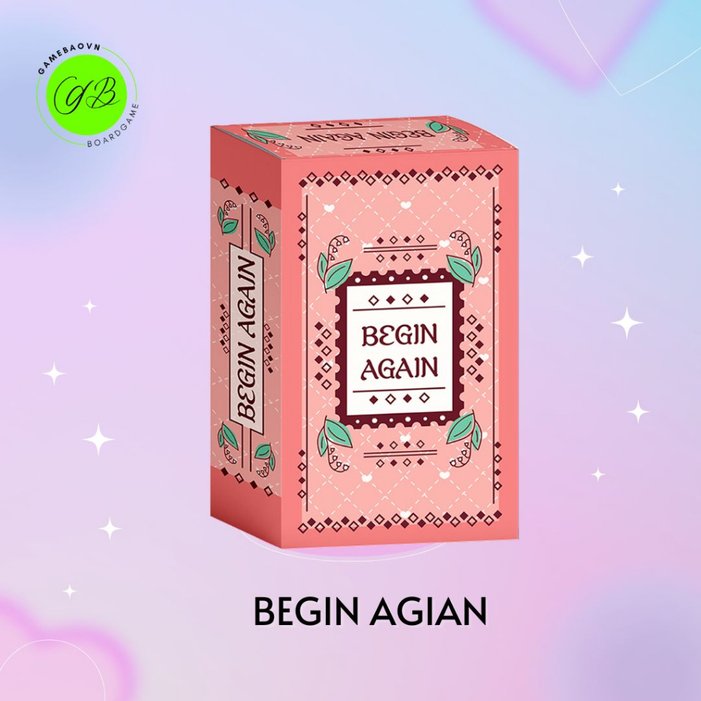 Bộ bài BEGIN AGAIN, bộ bài Couple Game dành cho các cặp đôi thấu hiểu và chia sẻ yêu thương