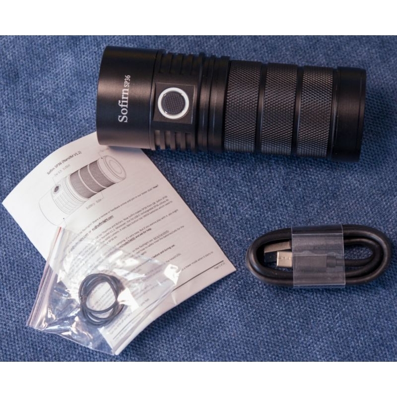 Đèn pin siêu sáng Sofirn Sp36 pro 4*Sst40 8000lm, Type C, 3*18650