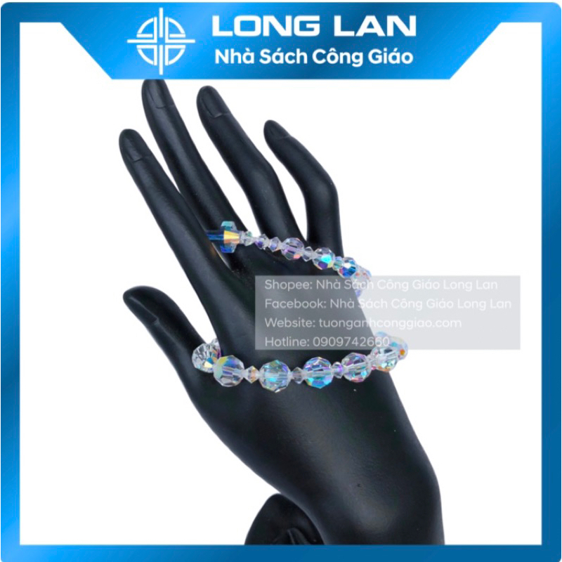 TRÀNG HẠT, CHUỖI MÂN CÔI PHA LÊ ÁO TRÒN 10 KINH-QUÀ TẶNG CÔNG GIÁO