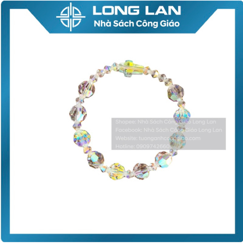 TRÀNG HẠT, CHUỖI MÂN CÔI PHA LÊ ÁO TRÒN 10 KINH-QUÀ TẶNG CÔNG GIÁO