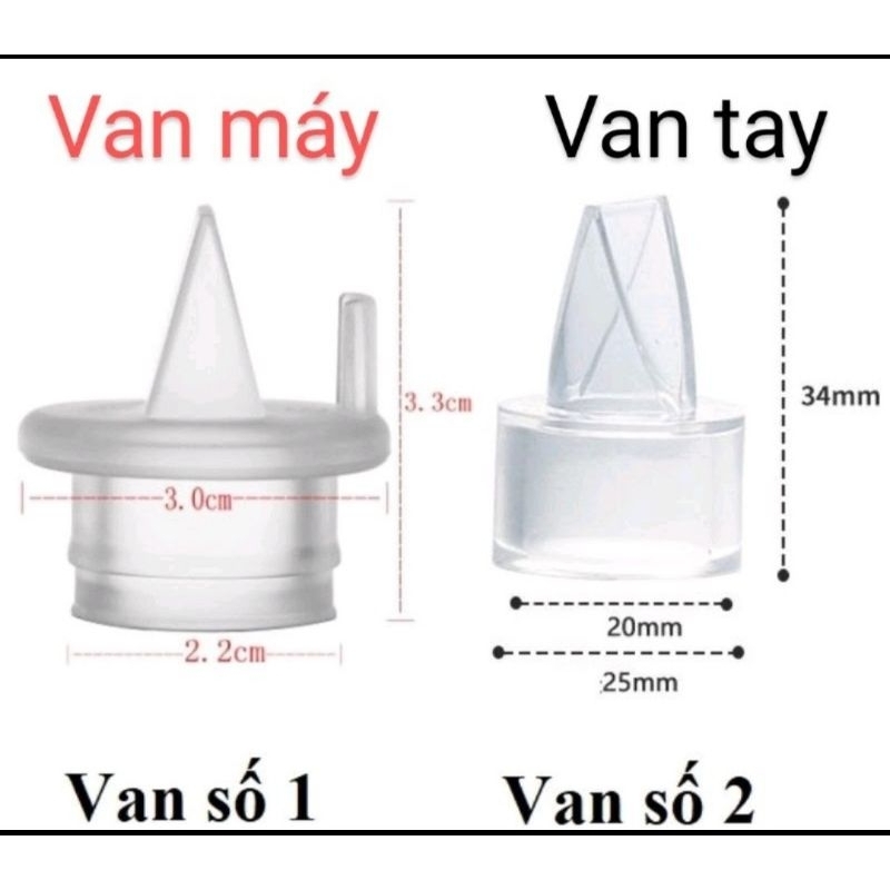 Van Chân Không Silicon Tương Thích Với Tất Cả Máy Hút Sữa