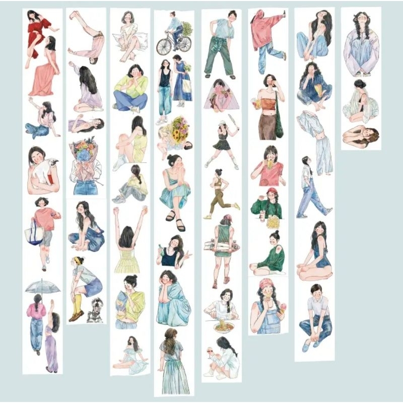 - Chu kì 333cm cuộn băng dán cô gái No.6 "𝑳𝒊𝒕𝒕𝒍𝒆 𝒃𝒆𝒂𝒖𝒕𝒚"
