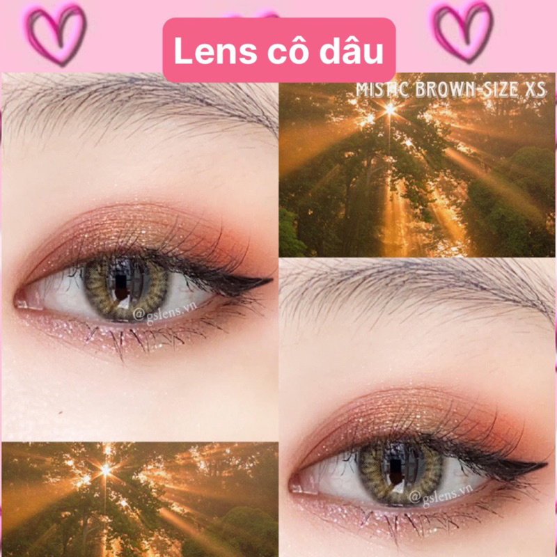 Các mẫu lens Nâu/ Brown  cho dâu - size giãn nhẹ- giãn vừa