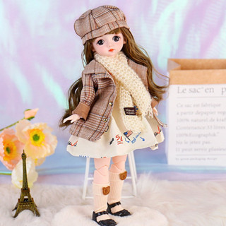 Búp bê 30cm cao cấp mẫu mới đồ chơi quà tặng sinh nhật cho bé gái trang trí nhà cửa trang phục cho búp bê