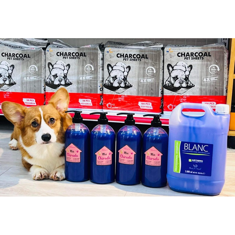 sữa tắm ARTERO cho chó chai chiết 500ml BLANC chuyên tẩy ố