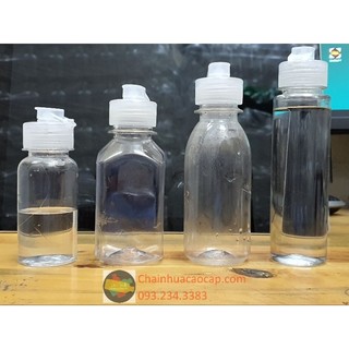 Chai Nhựa Pet 75ml 100ml 120ml Nắp Bật - Chai Đựng Gel Rửa Tay - Chai Chiết Mỹ Phẩm