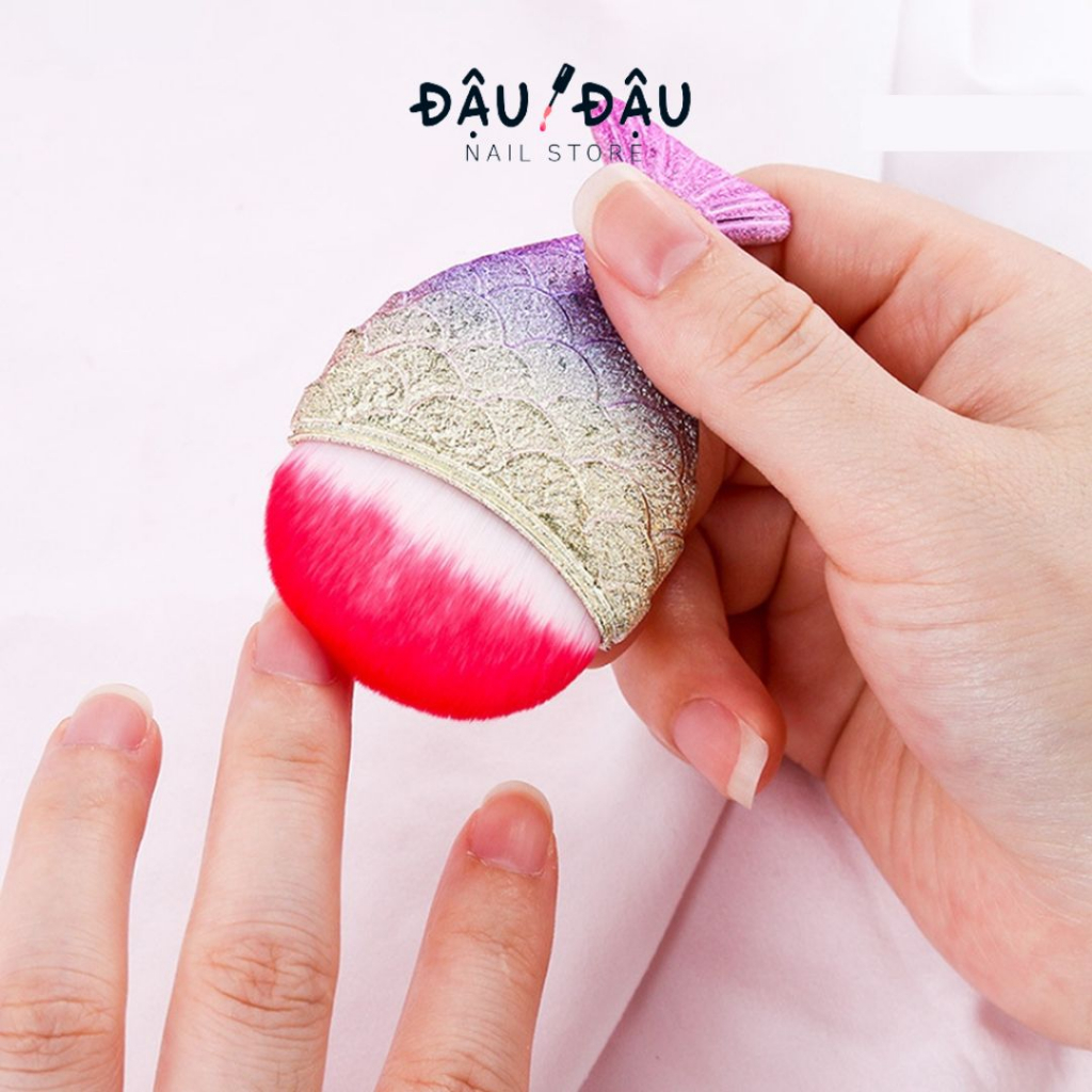 Chổi phủi bụi nail đuôi cá thời trang - Phụ kiện nail chuyên nghiệp giá rẻ