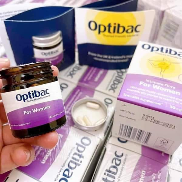 Men Vi Sinh Optibac Probiotics tím của Anh  hộp 30 Viên