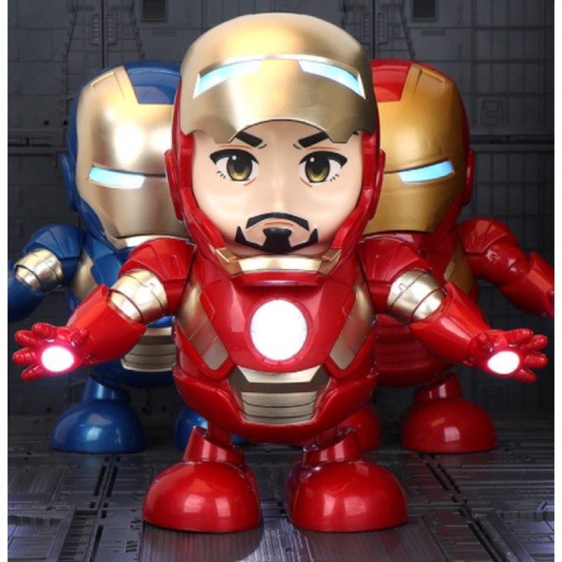 Đồ chơi robot người sắt iron nhảy múa theo nhạc hấp dẫn cho bé