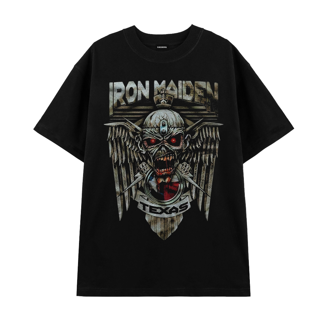 Áo Thun Rock Band Tee , Áo Iron Maiden HAVANA Vải Cotton Cao Cấp Thoáng Mát Mã 025