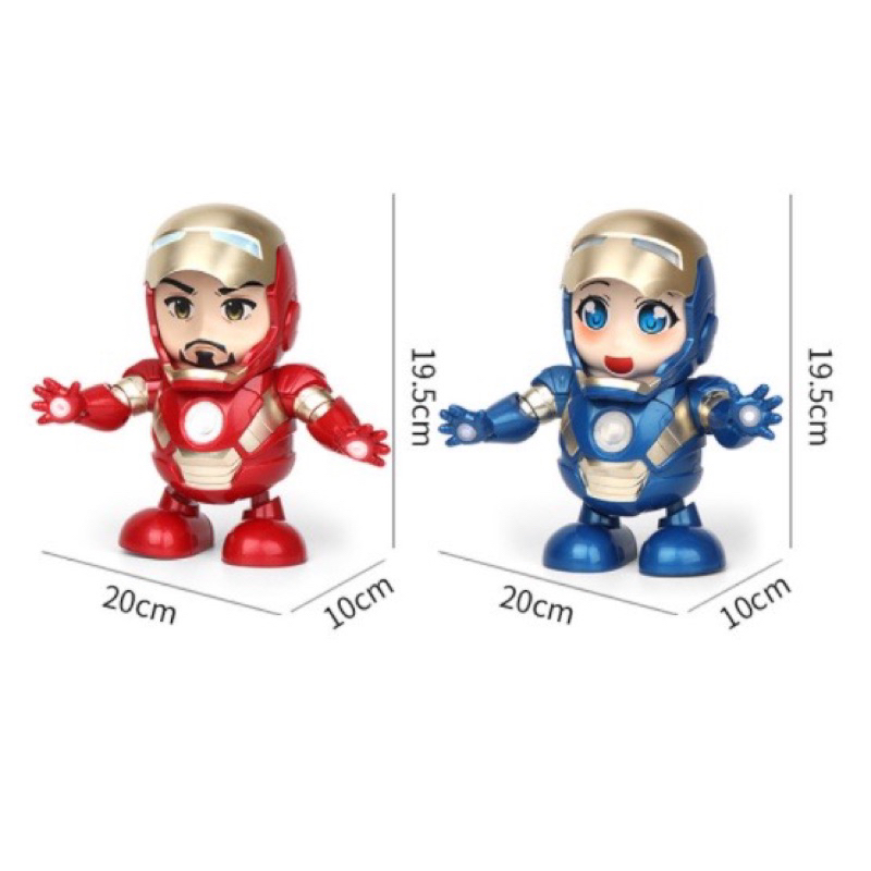 Đồ chơi robot người sắt iron nhảy múa theo nhạc hấp dẫn cho bé