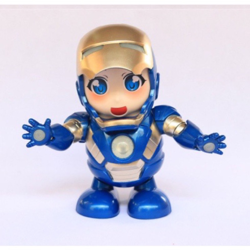 Đồ chơi robot người sắt iron nhảy múa theo nhạc hấp dẫn cho bé