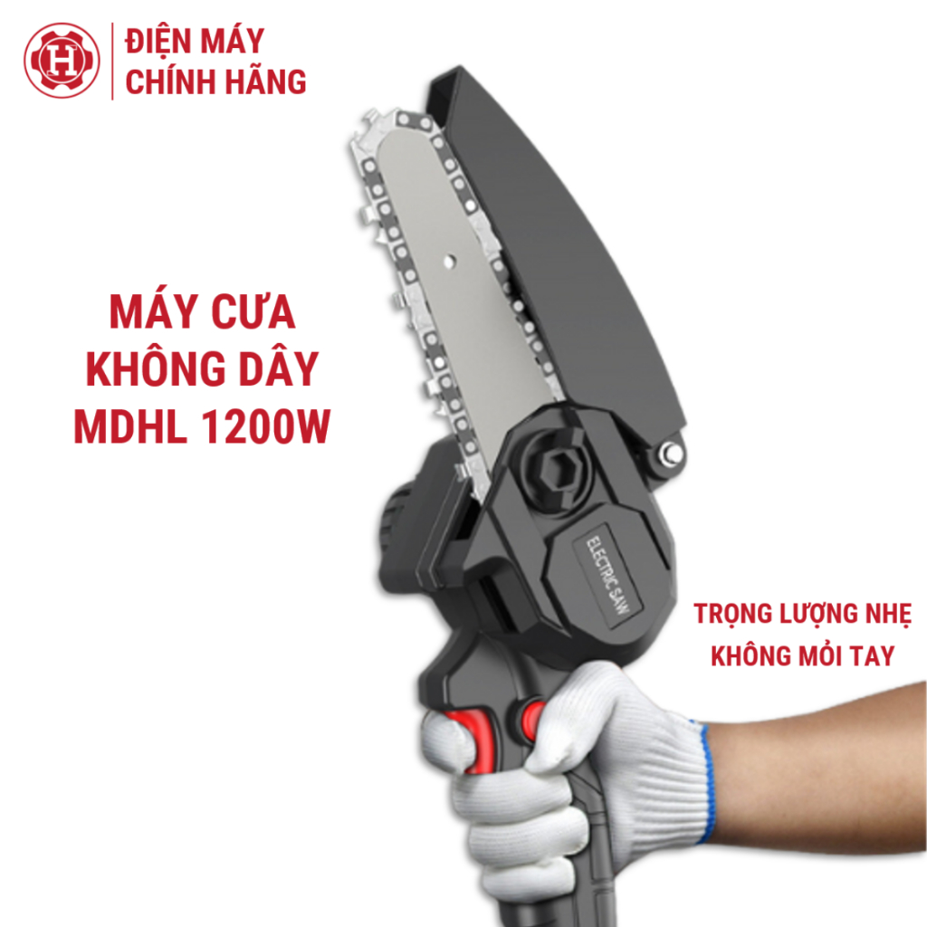 Máy cưa xích cầm tay mini MDHL 1200W chất lượng cao
