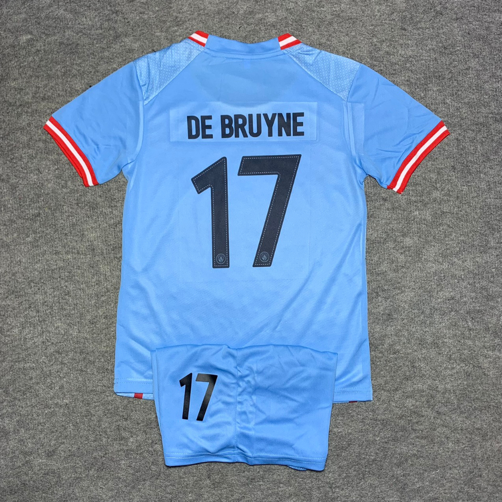 Quần Áo Bóng Đá Trẻ Em CLB Manchester City 2023/2024 - Vải Mè Thái Cao Cấp